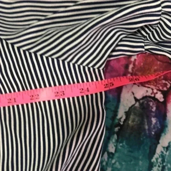 Time and tru plus size top/blouse XXL navy and white - Picture 5 of 7